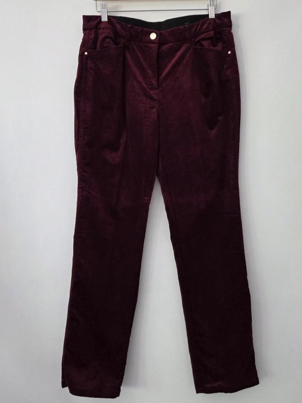 CHICO'S corduroy pants in wine (2R/US 12R)